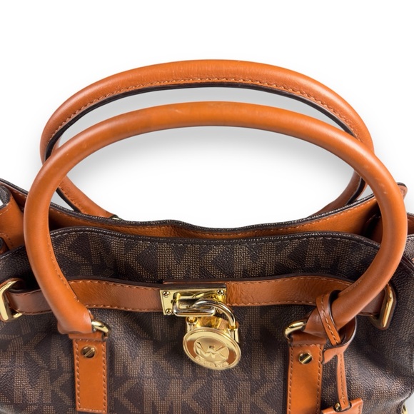 Michael Kors Hamilton Logo Satchel - Picture 4 of 16